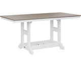 Berlin Gardens Garden Classic 33" x 66" Rectangular Bar Table with Hammered Top