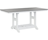 Berlin Gardens Garden Classic 33" x 66" Rectangular Bar Table with Hammered Top