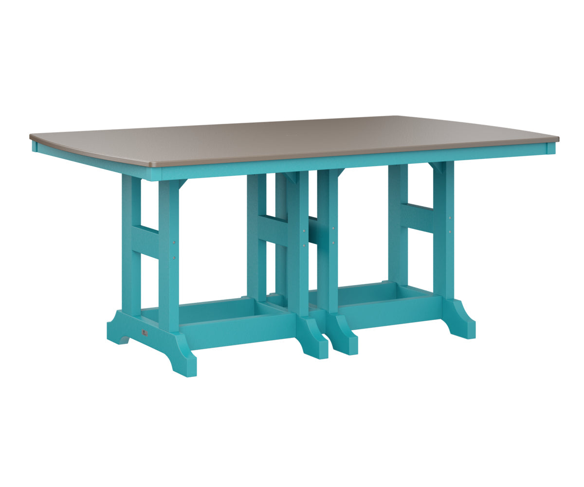 Berlin Gardens Garden Classic 44" x 72" Rectangular Bar Table with Hammered Top