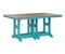 Berlin Gardens Garden Classic 44" x 72" Rectangular Bar Table with Hammered Top
