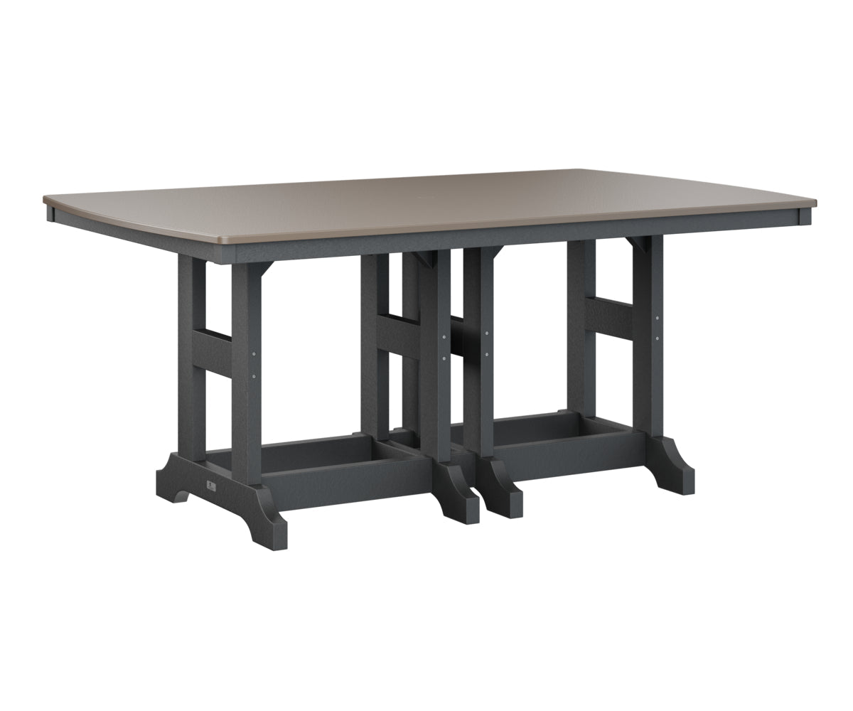 Berlin Gardens Garden Classic 44" x 72" Rectangular Bar Table with Hammered Top