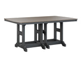 Berlin Gardens Garden Classic 44" x 72" Rectangular Bar Table with Hammered Top