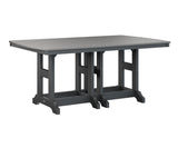 Berlin Gardens Garden Classic 44" x 72" Rectangular Bar Table with Hammered Top