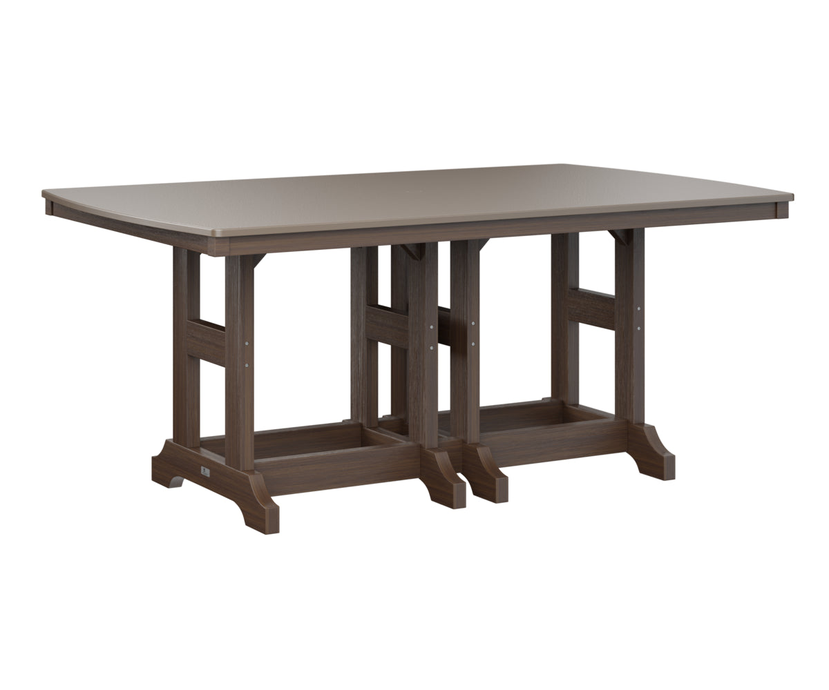 Berlin Gardens Garden Classic 44" x 72" Rectangular Bar Table with Hammered Top
