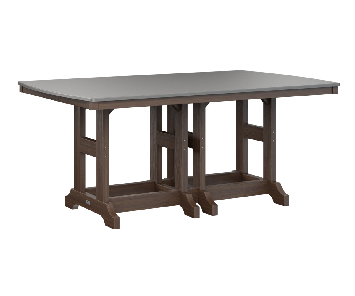 Berlin Gardens Garden Classic 44" x 72" Rectangular Bar Table with Hammered Top