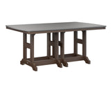 Berlin Gardens Garden Classic 44" x 72" Rectangular Bar Table with Hammered Top