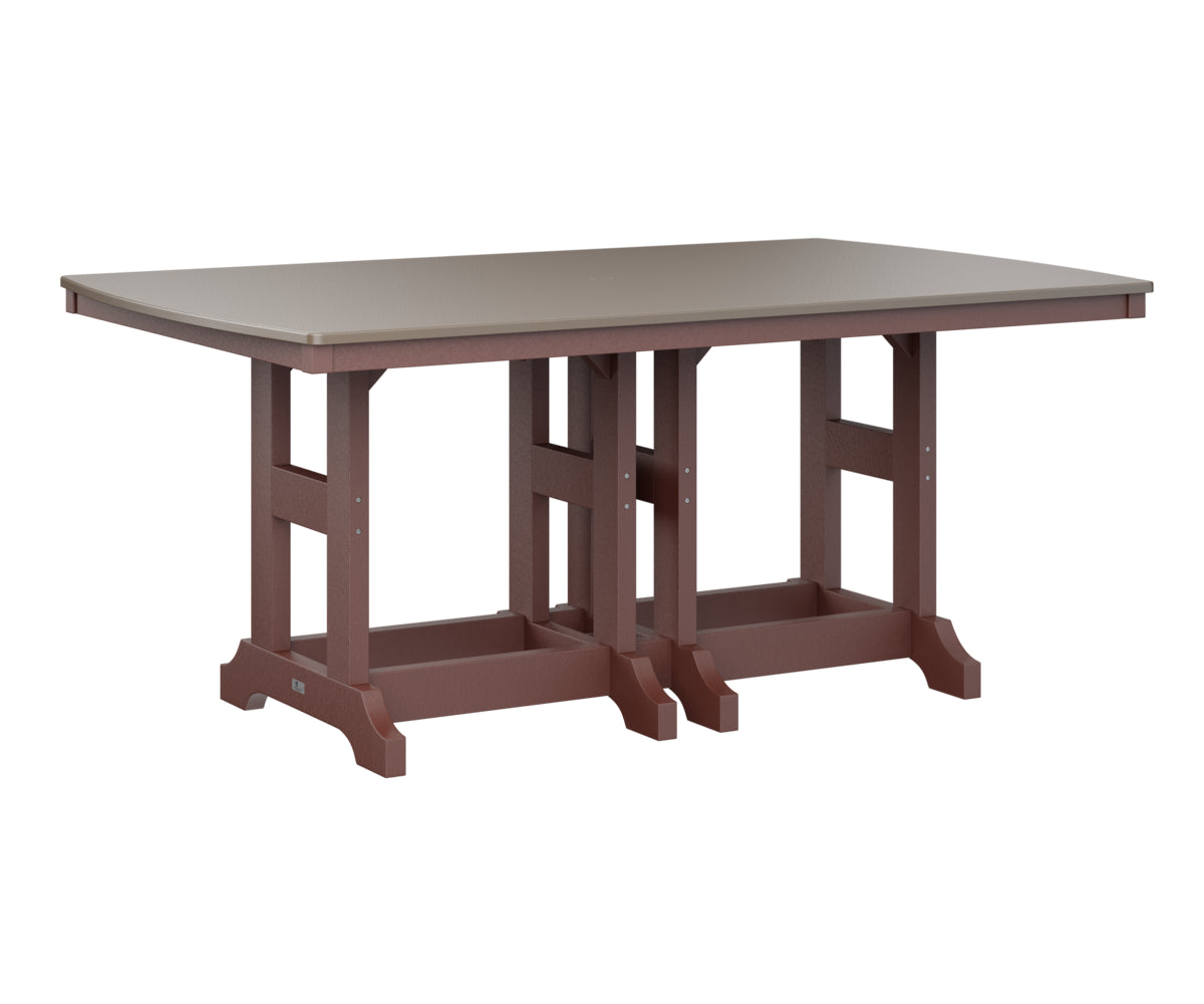 Berlin Gardens Garden Classic 44" x 72" Rectangular Bar Table with Hammered Top
