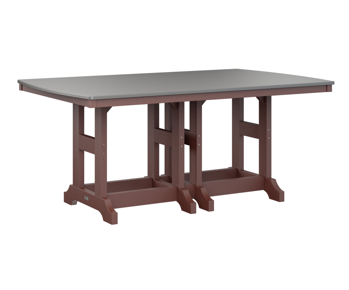 Berlin Gardens Garden Classic 44" x 72" Rectangular Bar Table with Hammered Top