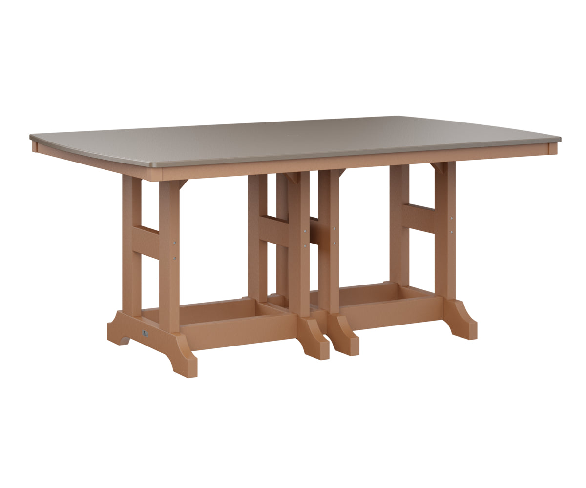 Berlin Gardens Garden Classic 44" x 72" Rectangular Bar Table with Hammered Top
