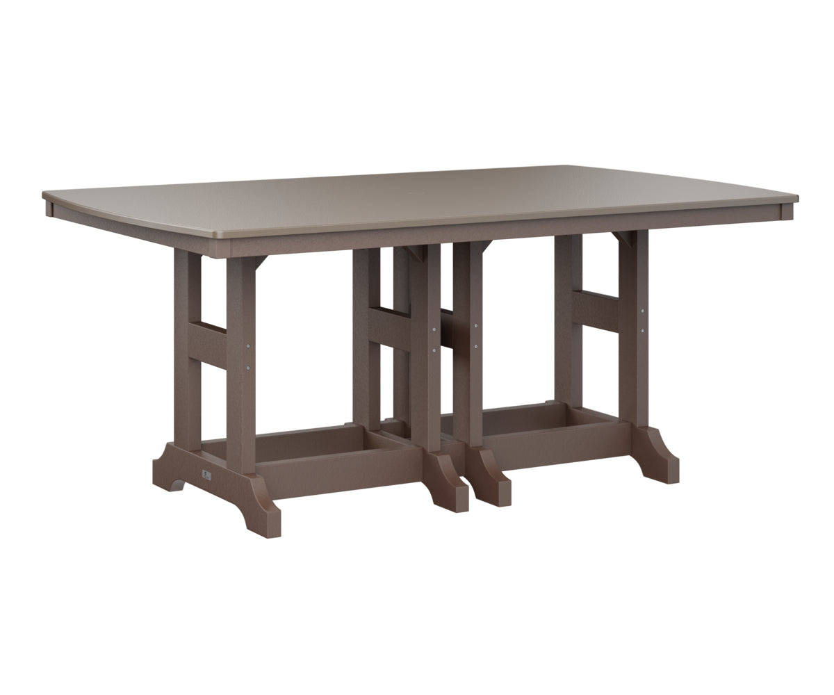Berlin Gardens Garden Classic 44" x 72" Rectangular Bar Table with Hammered Top