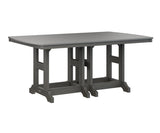 Berlin Gardens Garden Classic 44" x 72" Rectangular Bar Table with Hammered Top