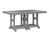 Berlin Gardens Garden Classic 44" x 72" Rectangular Bar Table with Hammered Top