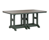 Berlin Gardens Garden Classic 44" x 72" Rectangular Bar Table with Hammered Top