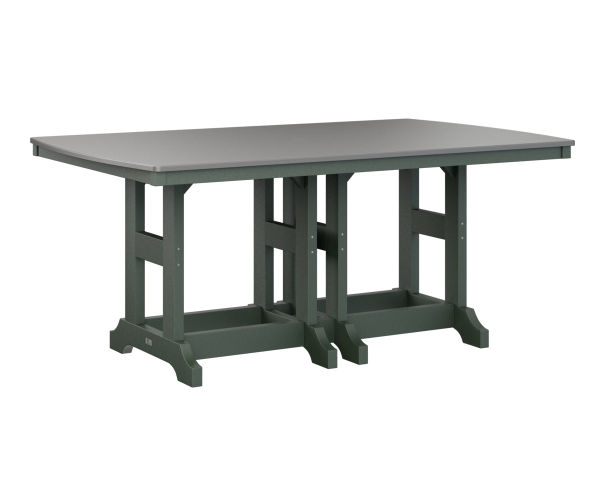 Berlin Gardens Garden Classic 44" x 72" Rectangular Bar Table with Hammered Top