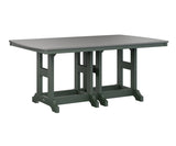 Berlin Gardens Garden Classic 44" x 72" Rectangular Bar Table with Hammered Top