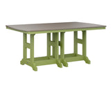 Berlin Gardens Garden Classic 44" x 72" Rectangular Bar Table with Hammered Top