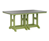 Berlin Gardens Garden Classic 44" x 72" Rectangular Bar Table with Hammered Top