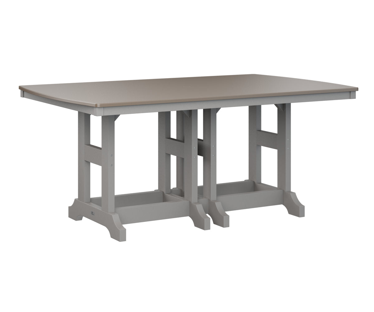 Berlin Gardens Garden Classic 44" x 72" Rectangular Bar Table with Hammered Top