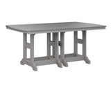 Berlin Gardens Garden Classic 44" x 72" Rectangular Bar Table with Hammered Top