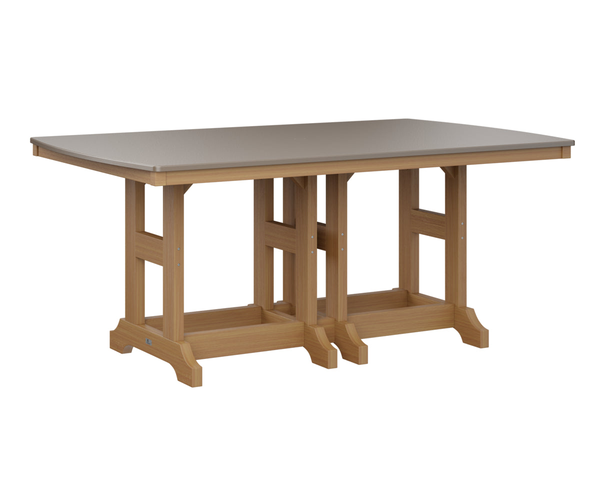 Berlin Gardens Garden Classic 44" x 72" Rectangular Bar Table with Hammered Top