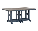 Berlin Gardens Garden Classic 44" x 72" Rectangular Bar Table with Hammered Top