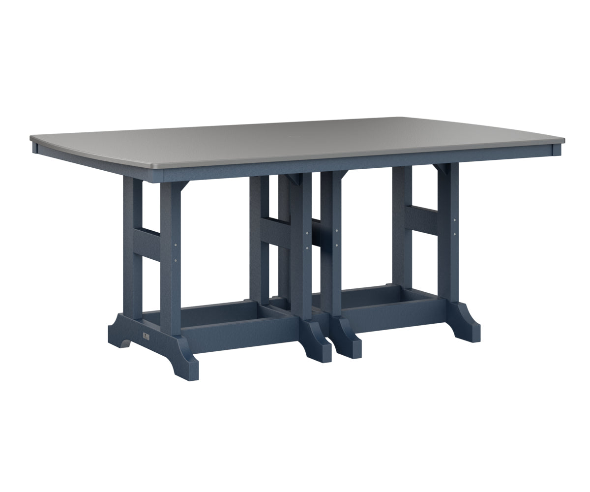 Berlin Gardens Garden Classic 44" x 72" Rectangular Bar Table with Hammered Top