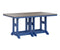 Berlin Gardens Garden Classic 44" x 72" Rectangular Bar Table with Hammered Top