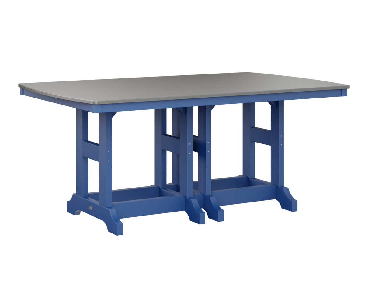 Berlin Gardens Garden Classic 44" x 72" Rectangular Bar Table with Hammered Top
