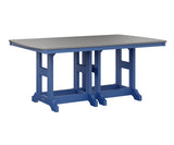 Berlin Gardens Garden Classic 44" x 72" Rectangular Bar Table with Hammered Top
