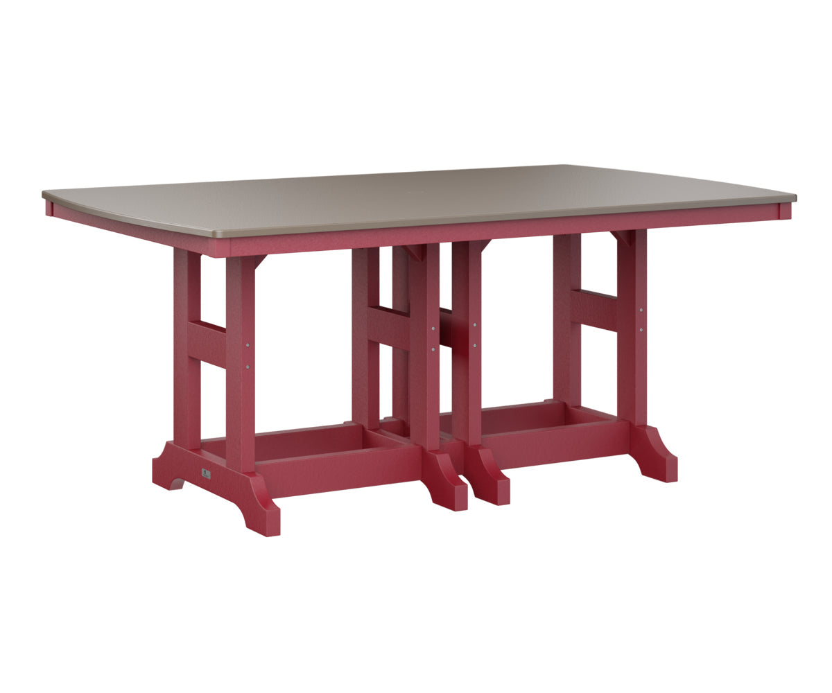 Berlin Gardens Garden Classic 44" x 72" Rectangular Bar Table with Hammered Top
