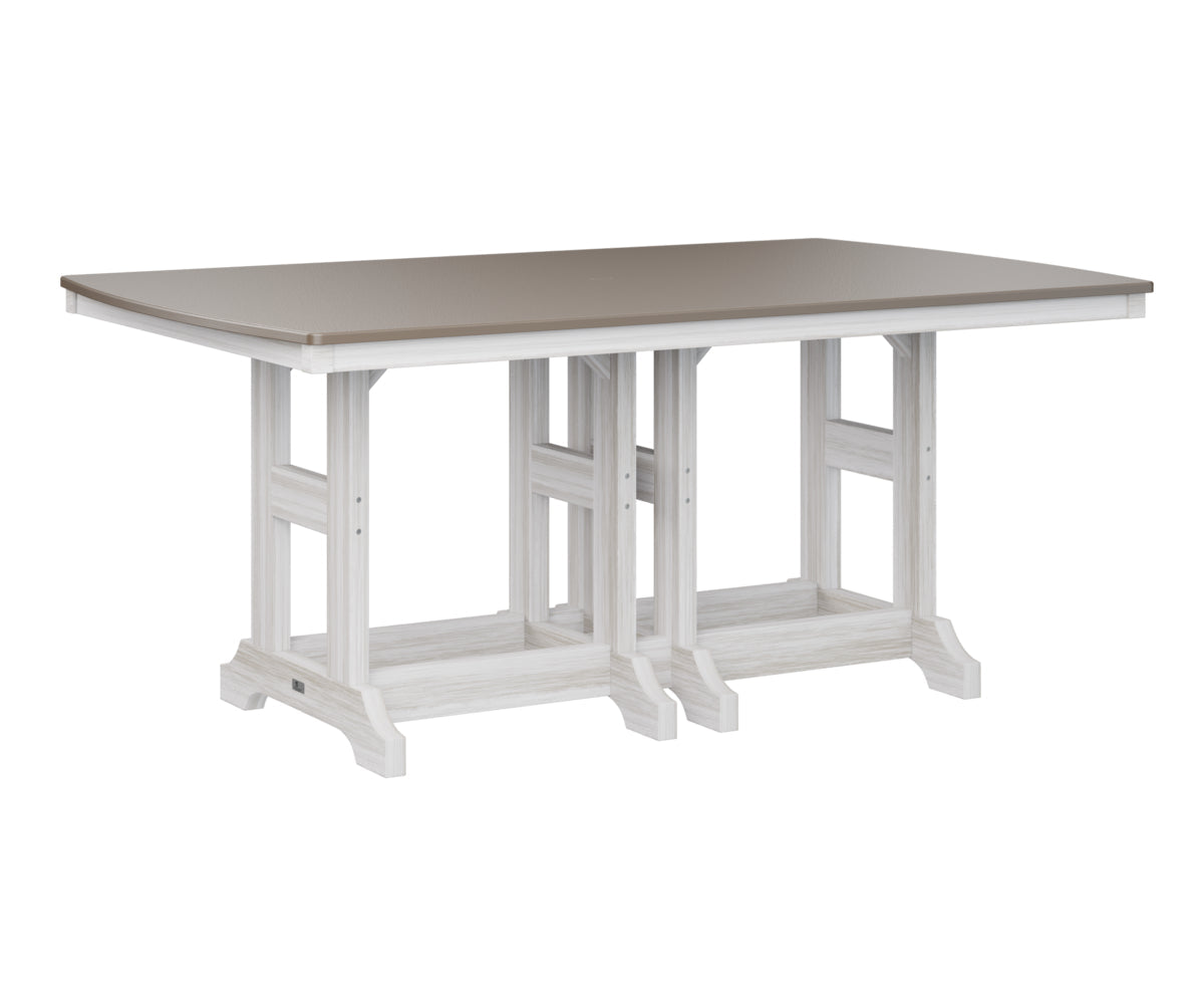 Berlin Gardens Garden Classic 44" x 72" Rectangular Bar Table with Hammered Top