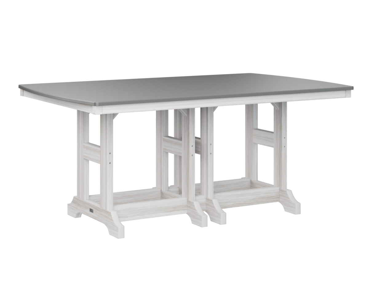 Berlin Gardens Garden Classic 44" x 72" Rectangular Bar Table with Hammered Top
