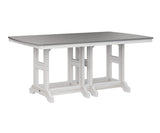 Berlin Gardens Garden Classic 44" x 72" Rectangular Bar Table with Hammered Top