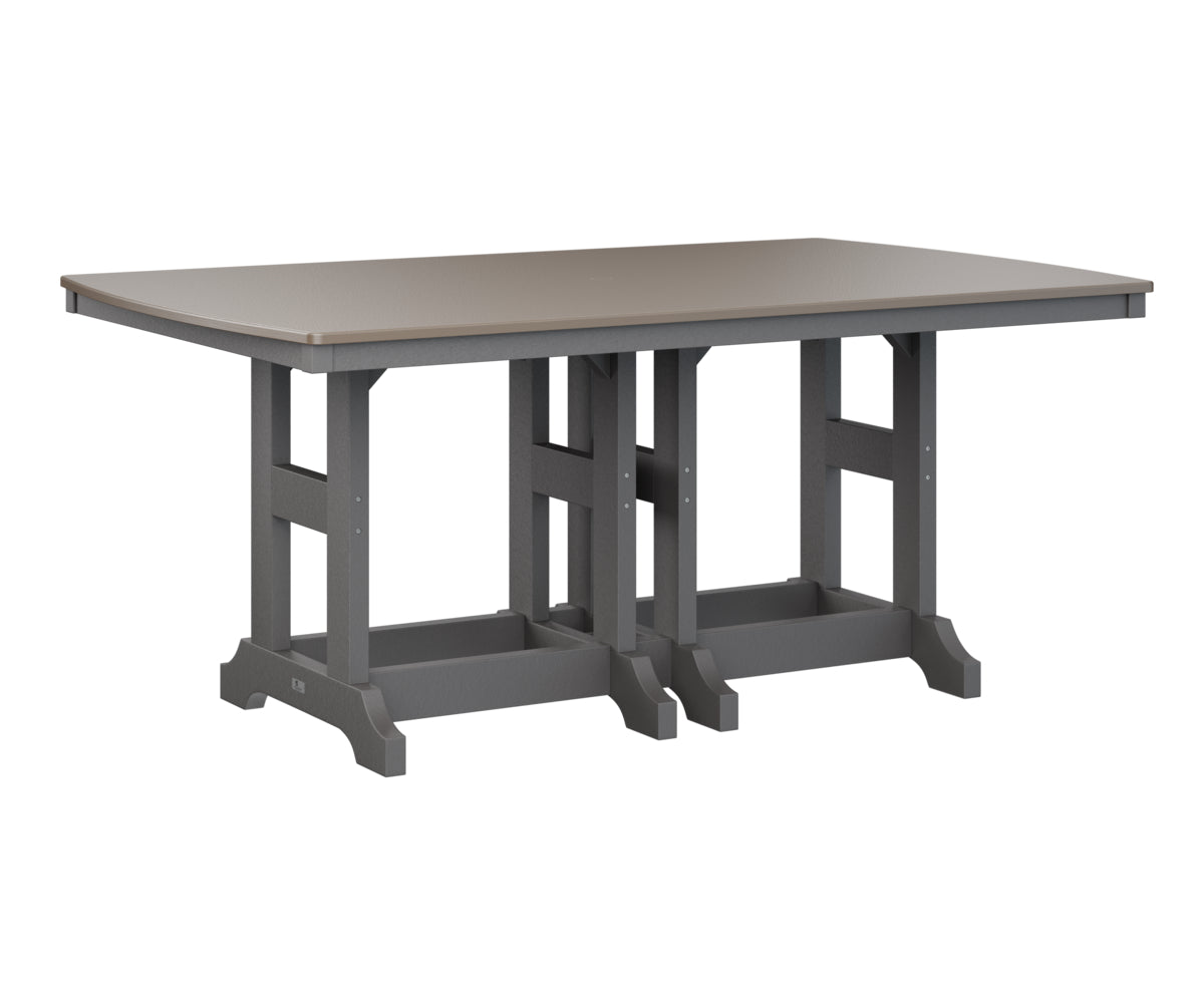 Berlin Gardens Garden Classic 44" x 72" Rectangular Bar Table with Hammered Top