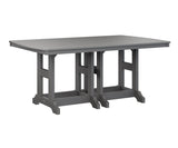 Berlin Gardens Garden Classic 44" x 72" Rectangular Bar Table with Hammered Top