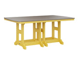 Berlin Gardens Garden Classic 44" x 72" Rectangular Bar Table with Hammered Top