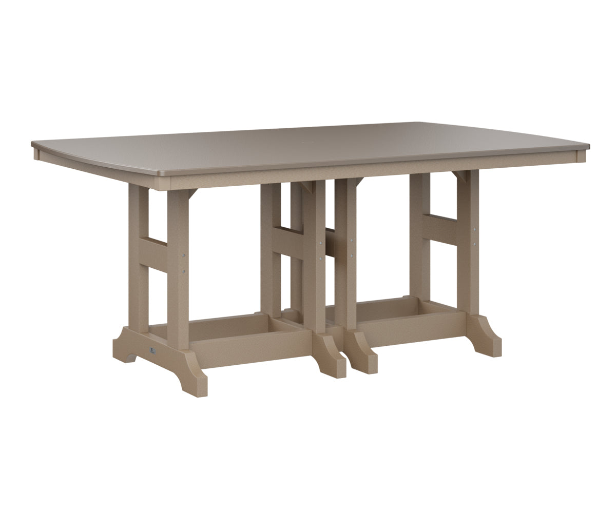 Berlin Gardens Garden Classic 44" x 72" Rectangular Bar Table with Hammered Top