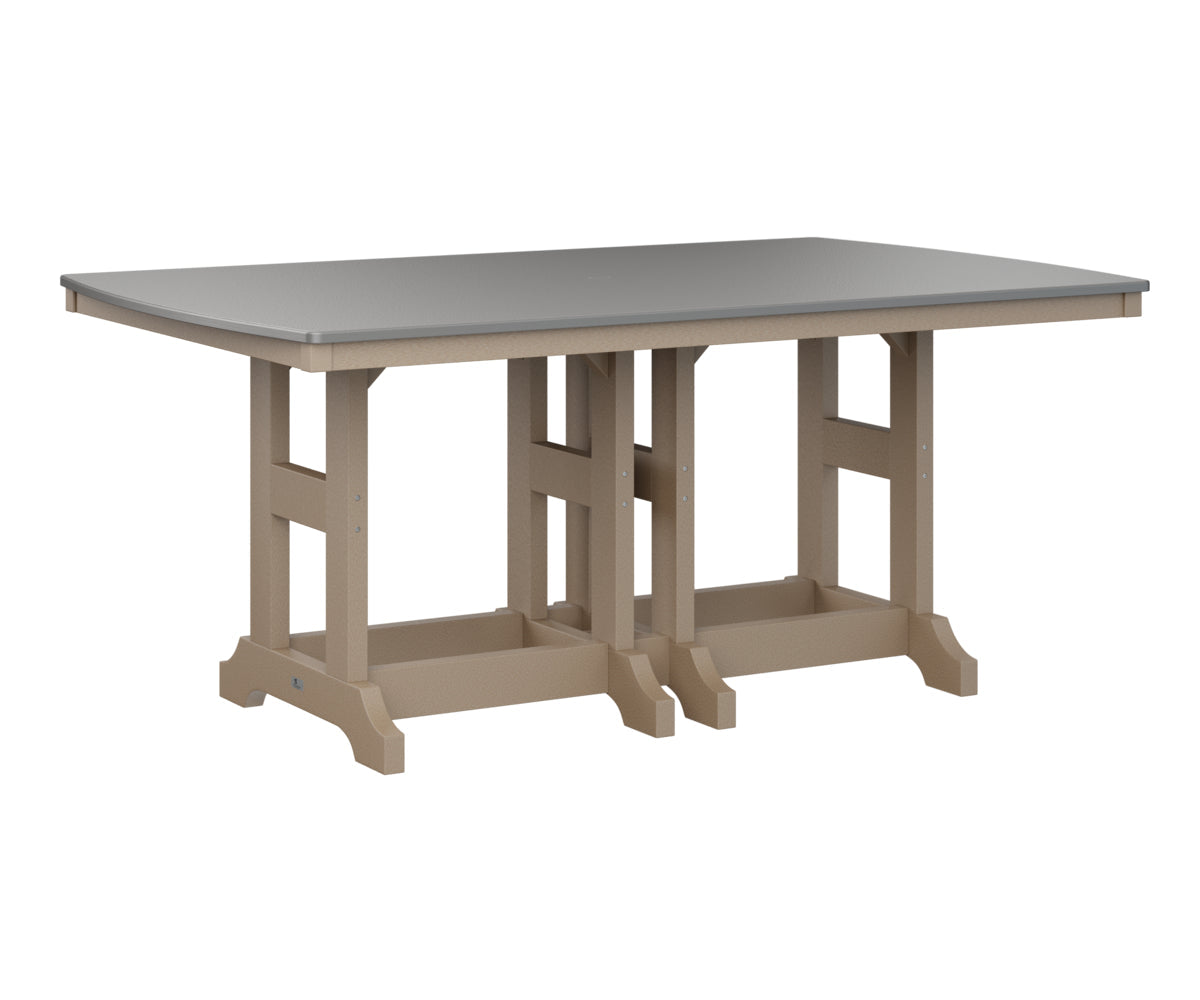 Berlin Gardens Garden Classic 44" x 72" Rectangular Bar Table with Hammered Top