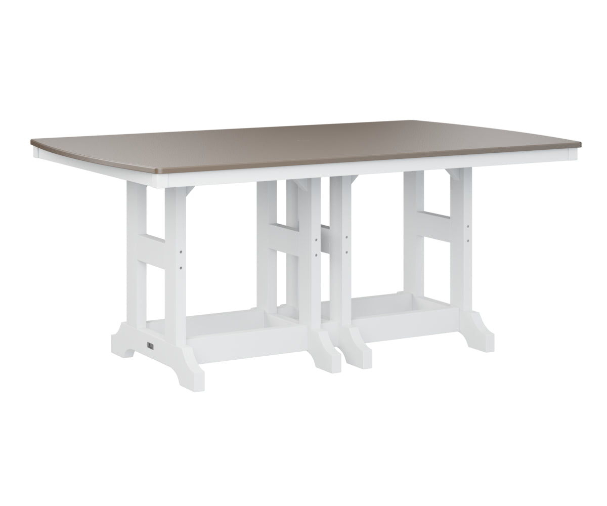 Berlin Gardens Garden Classic 44" x 72" Rectangular Bar Table with Hammered Top