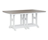 Berlin Gardens Garden Classic 44" x 72" Rectangular Bar Table with Hammered Top