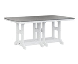 Berlin Gardens Garden Classic 44" x 72" Rectangular Bar Table with Hammered Top