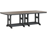 Berlin Gardens Garden Classic Bar Height 44" x 96" Rectangular Table with Hammered Top
