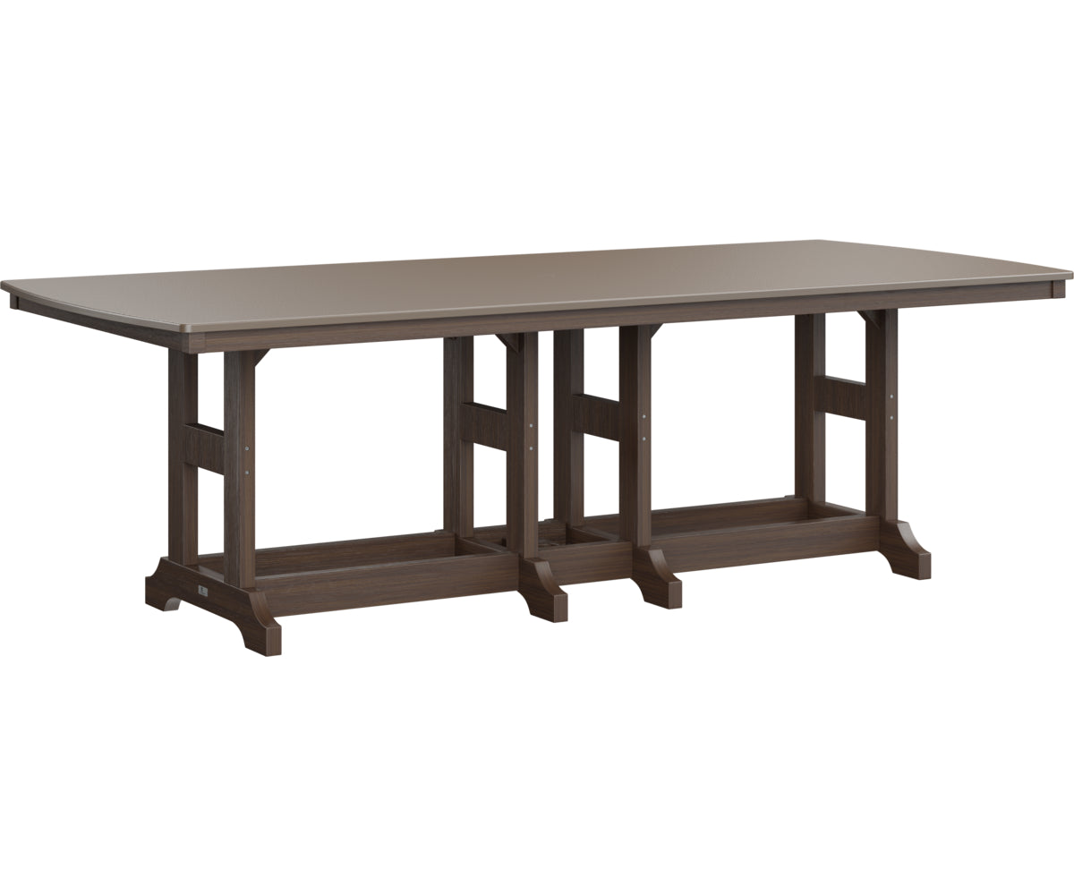 Berlin Gardens Garden Classic Bar Height 44" x 96" Rectangular Table with Hammered Top