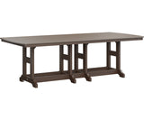 Berlin Gardens Garden Classic Bar Height 44" x 96" Rectangular Table with Hammered Top