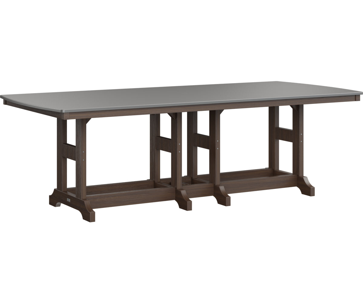 Berlin Gardens Garden Classic Bar Height 44" x 96" Rectangular Table with Hammered Top