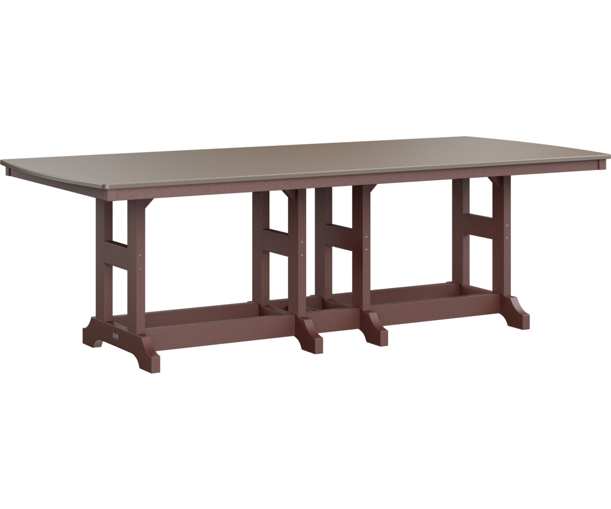 Berlin Gardens Garden Classic Bar Height 44" x 96" Rectangular Table with Hammered Top