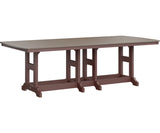 Berlin Gardens Garden Classic Bar Height 44" x 96" Rectangular Table with Hammered Top