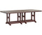 Berlin Gardens Garden Classic Bar Height 44" x 96" Rectangular Table with Hammered Top