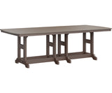 Berlin Gardens Garden Classic Bar Height 44" x 96" Rectangular Table with Hammered Top