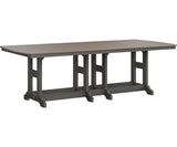 Berlin Gardens Garden Classic Bar Height 44" x 96" Rectangular Table with Hammered Top